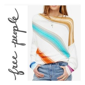 Free People▪︎Sweater Spectrum Stripe